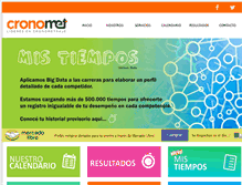 Tablet Screenshot of cronomet.com
